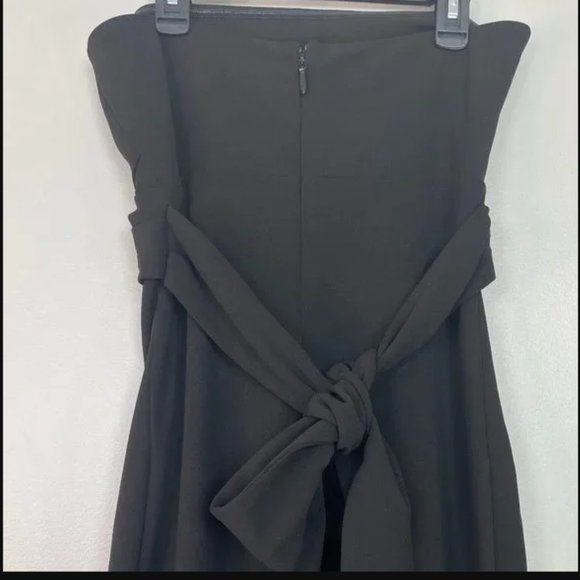 Lulus Dress Black Own The Night Maxi Cocktail Formal Slit Stretch - Picture 2 of 4